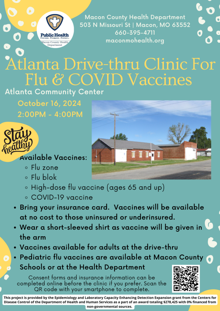 Atlanta Drive-thru Flu & COVID Vaccination Clinic @ Atlanta Community Center